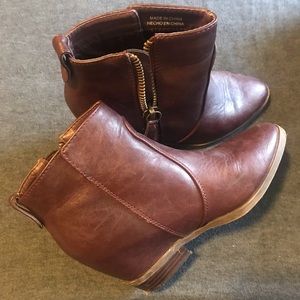 Brown ankle boots